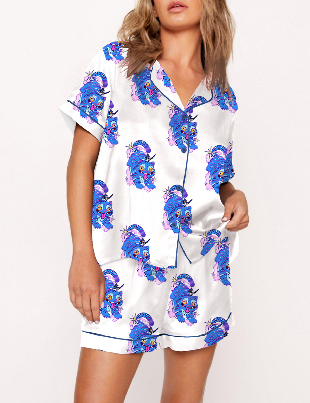 Women's Kpop Demon Hunters Demon Tiger Pajama Set