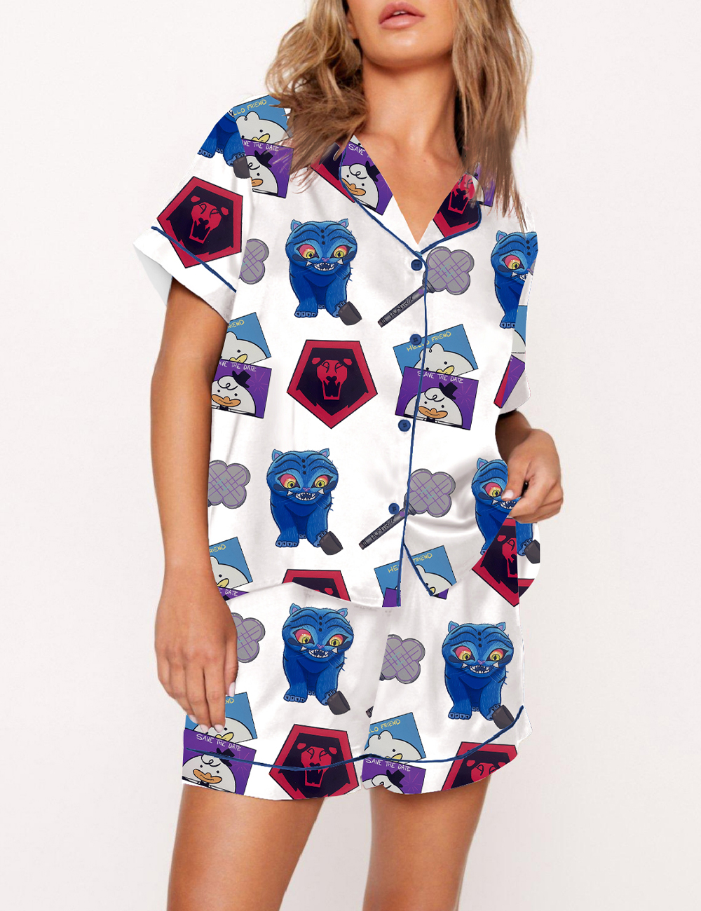 Women's Kpop Demon Hunters Print Pajama Set