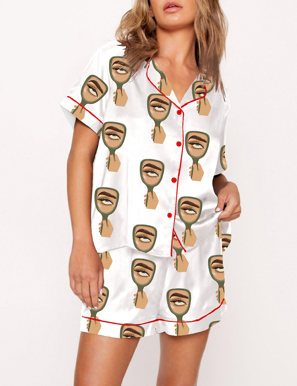 Women's Hate You Eyes Pajama Set