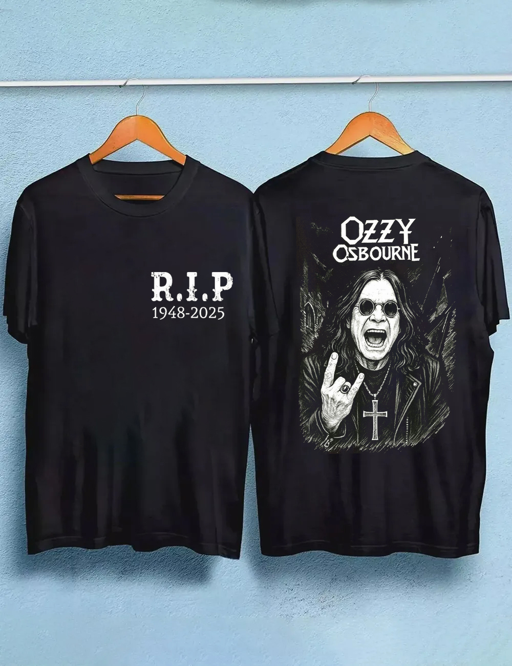 Rip Ozzy Osbourne Rock Legend Memorial T-Shirt