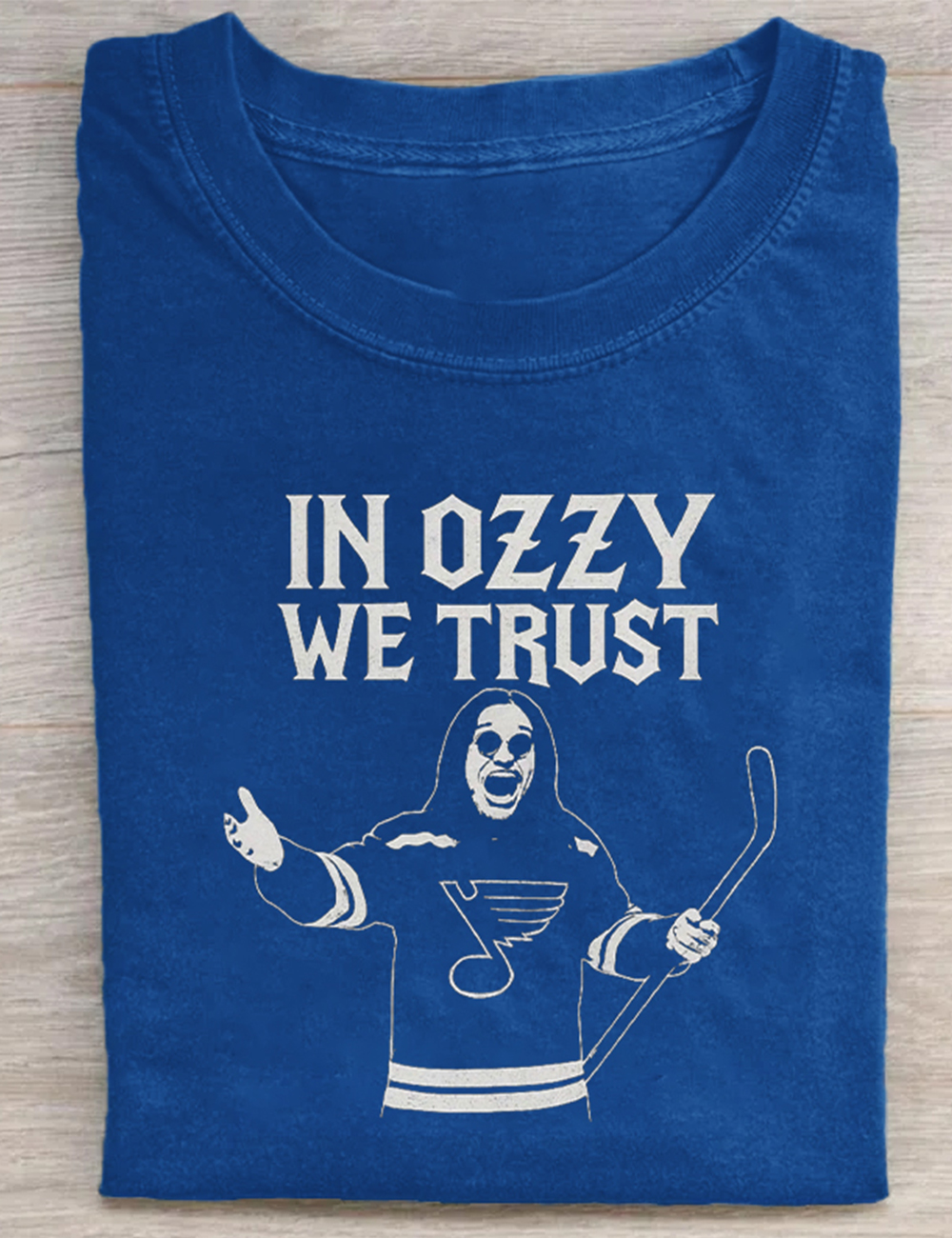 Ozzy Osbourne In Ozzy We Trust St. Louis Blues T-Shirt