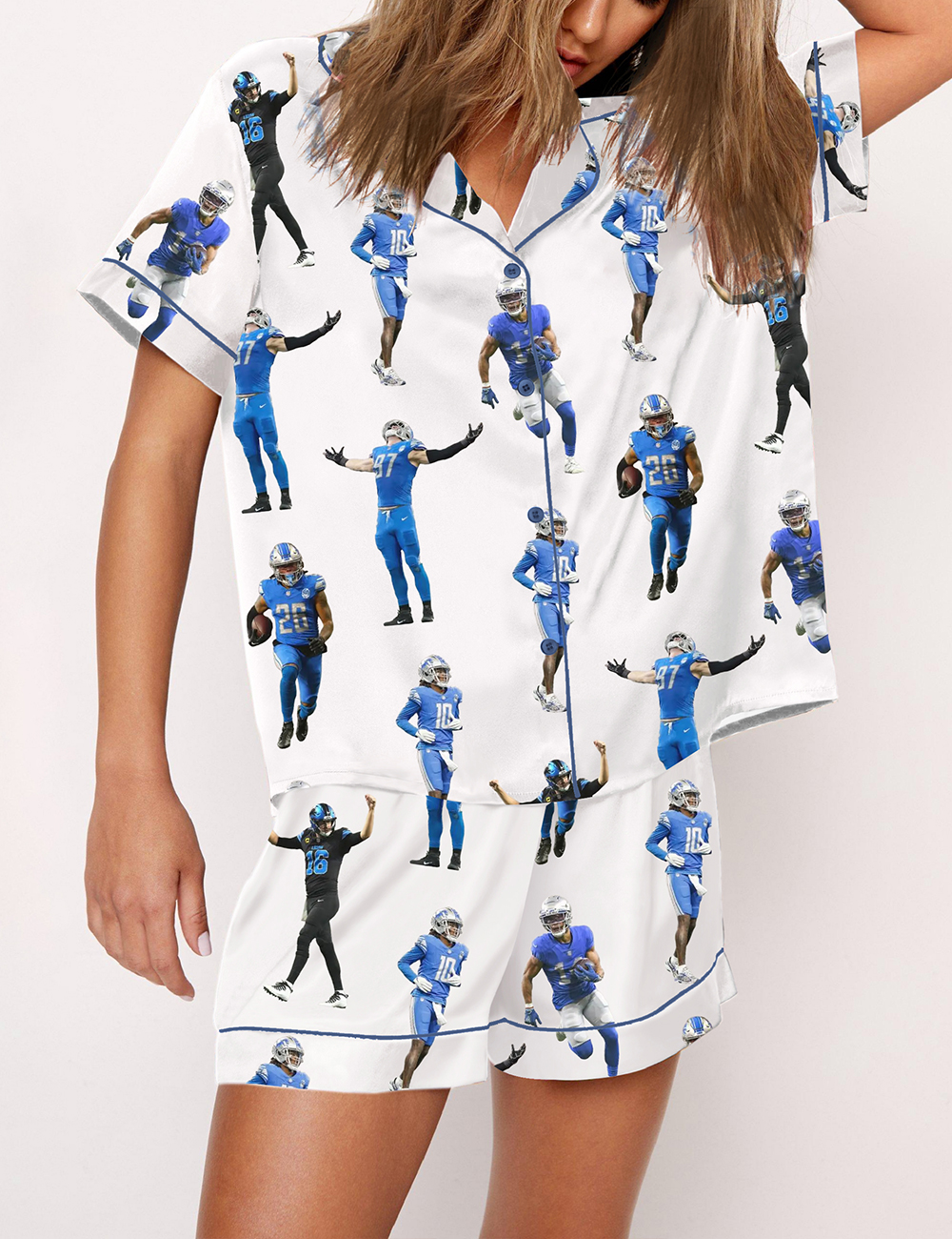 Women's Detroit Lions Friends Pajama Set