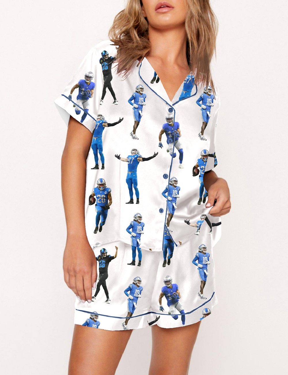 Women's Detroit Lions Friends Pajama Set