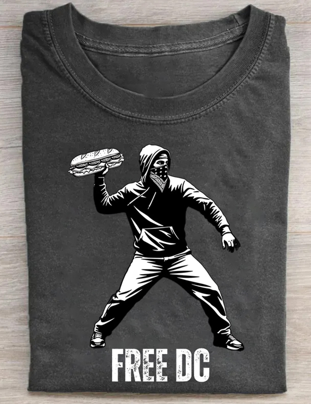 Banksy Inspired DC Sandwich Revolution T-Shirt