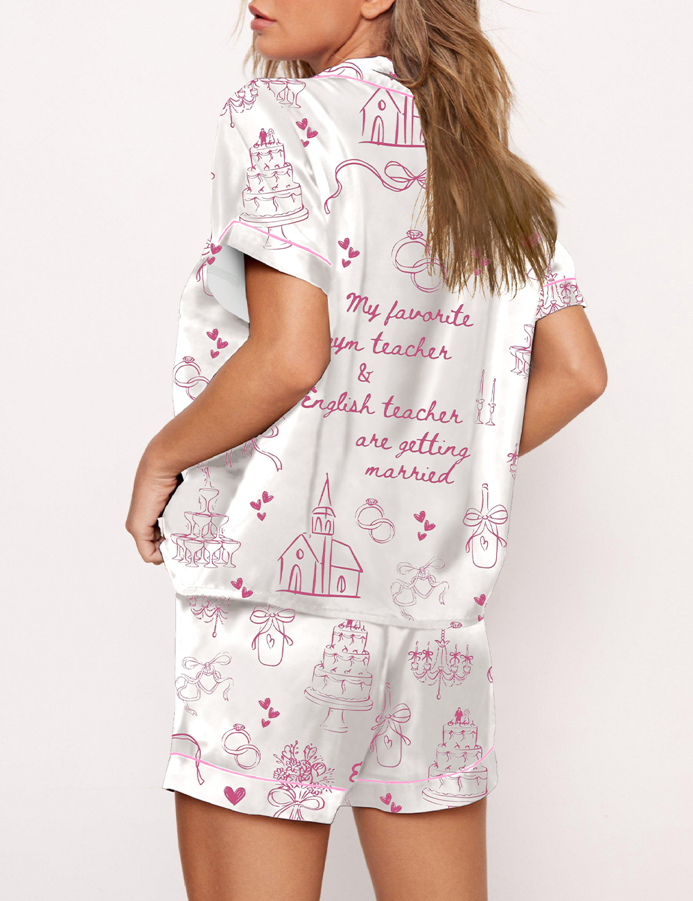 Women’s My English Teacher And Gym Teacher Are Getting Married Swift Engagement Pajama Set
