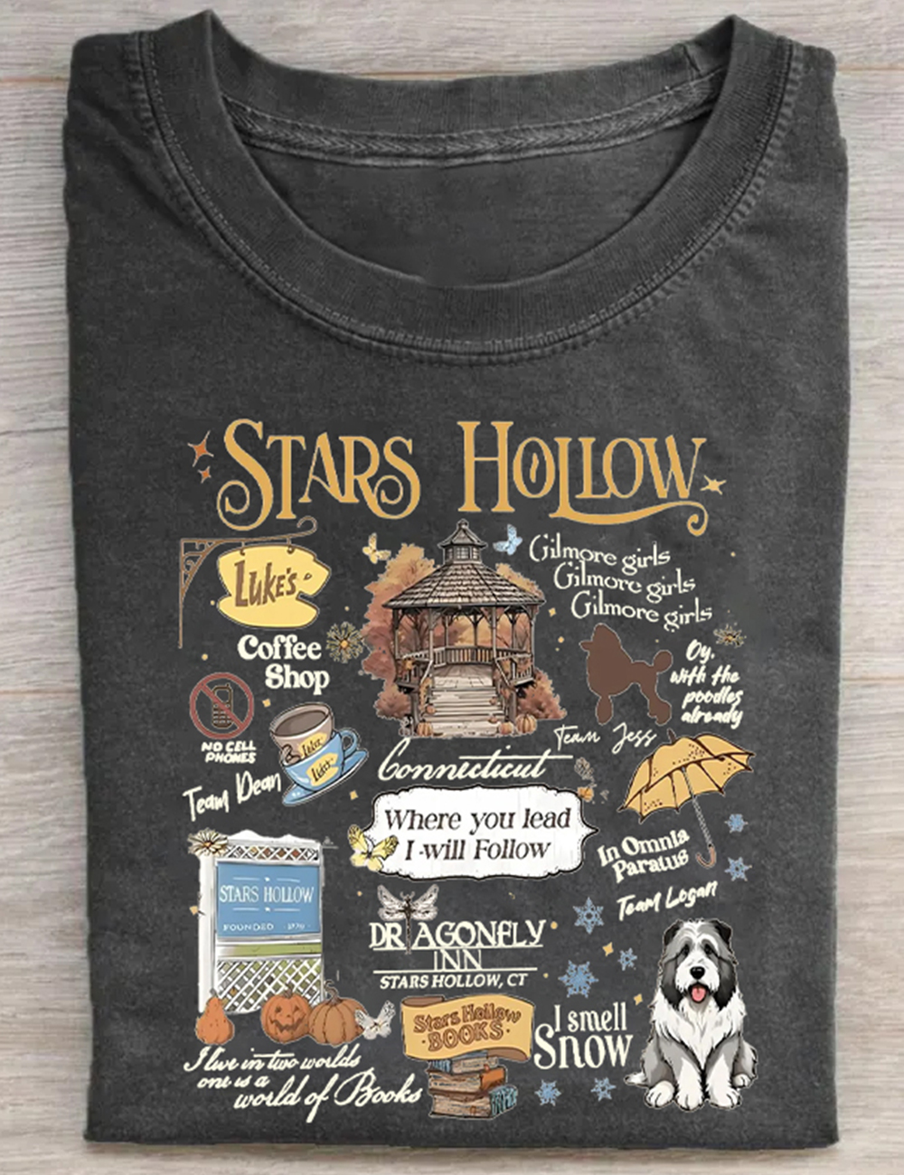 Gilmore Girls Luke’s Diner Coffee Stars Hollow T-Shirt