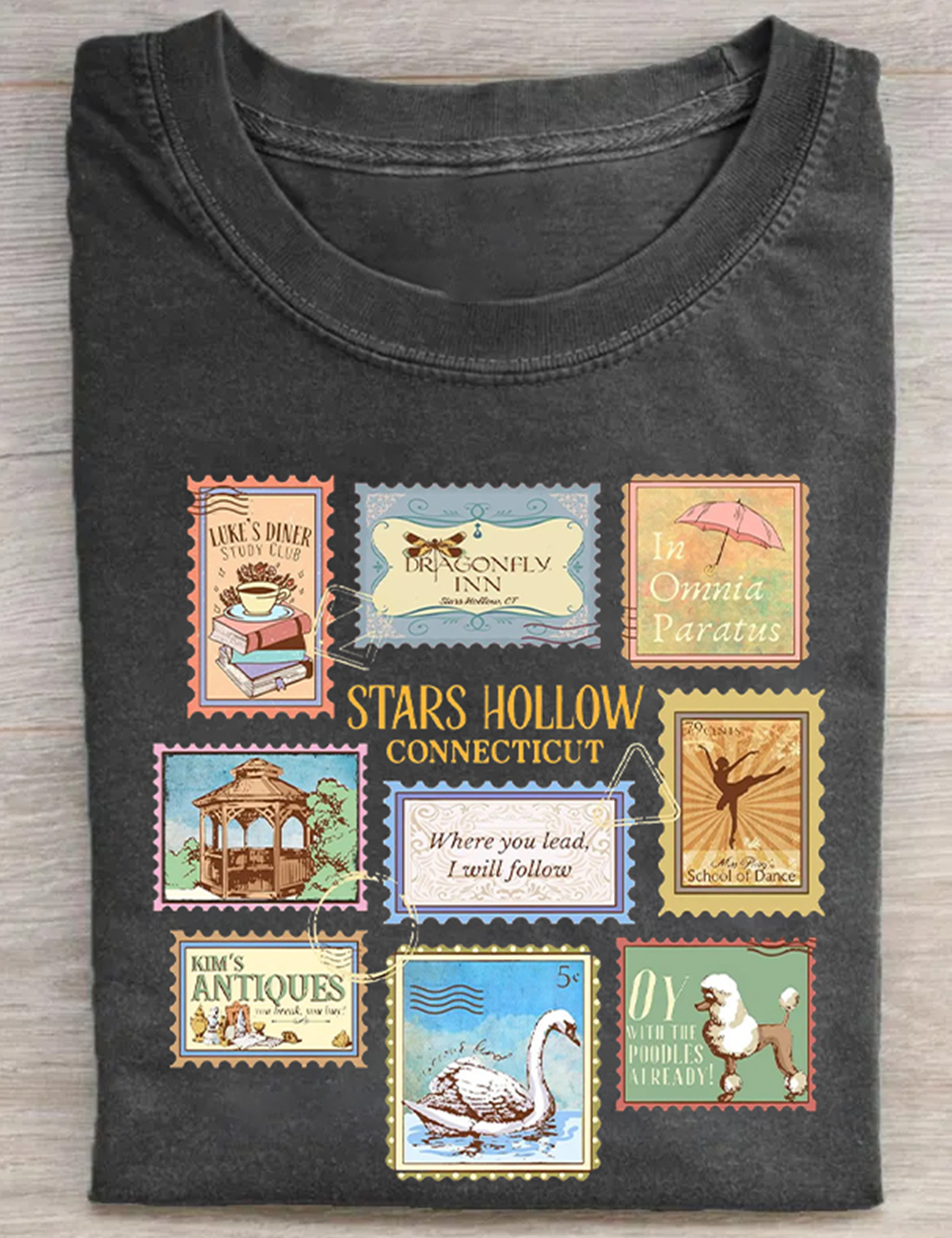 Stars Hollow Connecticut Stamps  T-Shirt