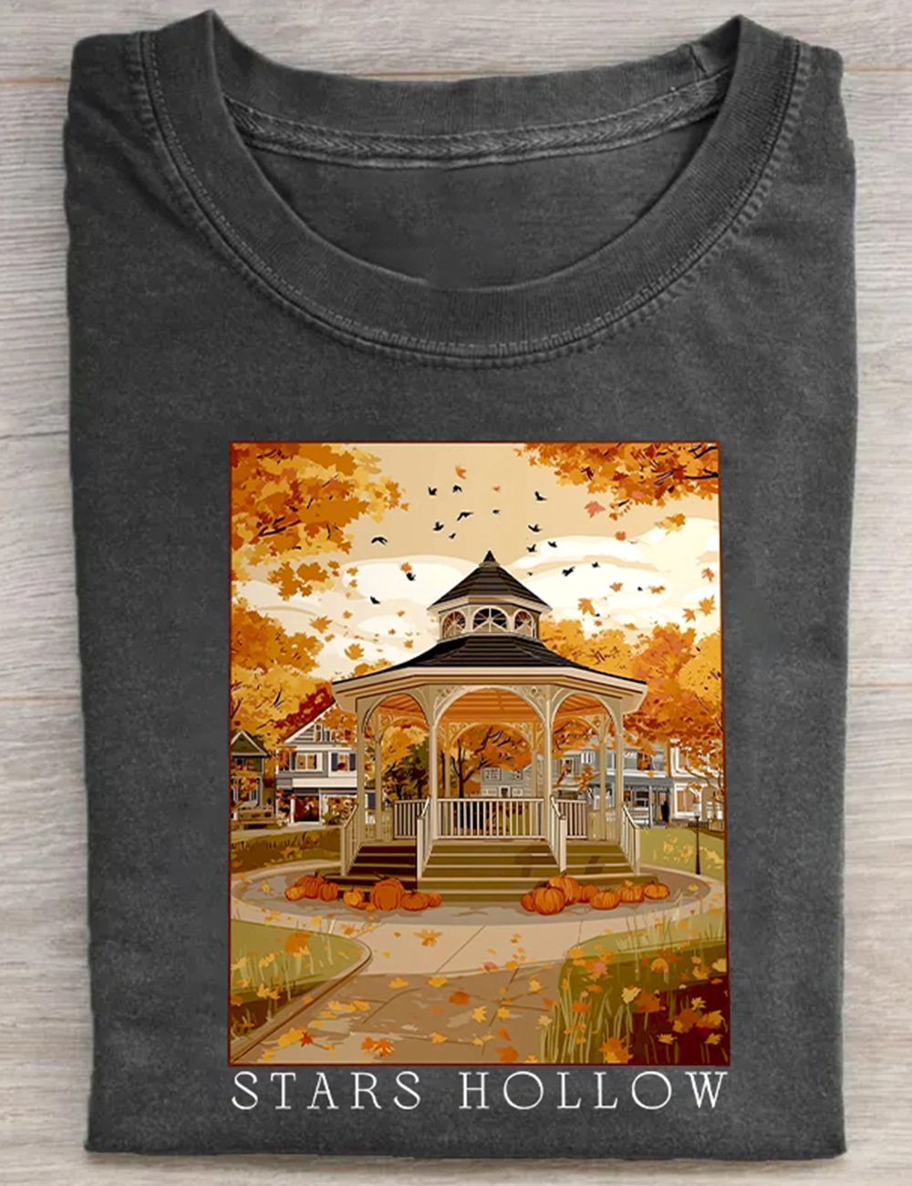 Stars Hollow Gilmore Girls Autumn Gazebo T-Shirt