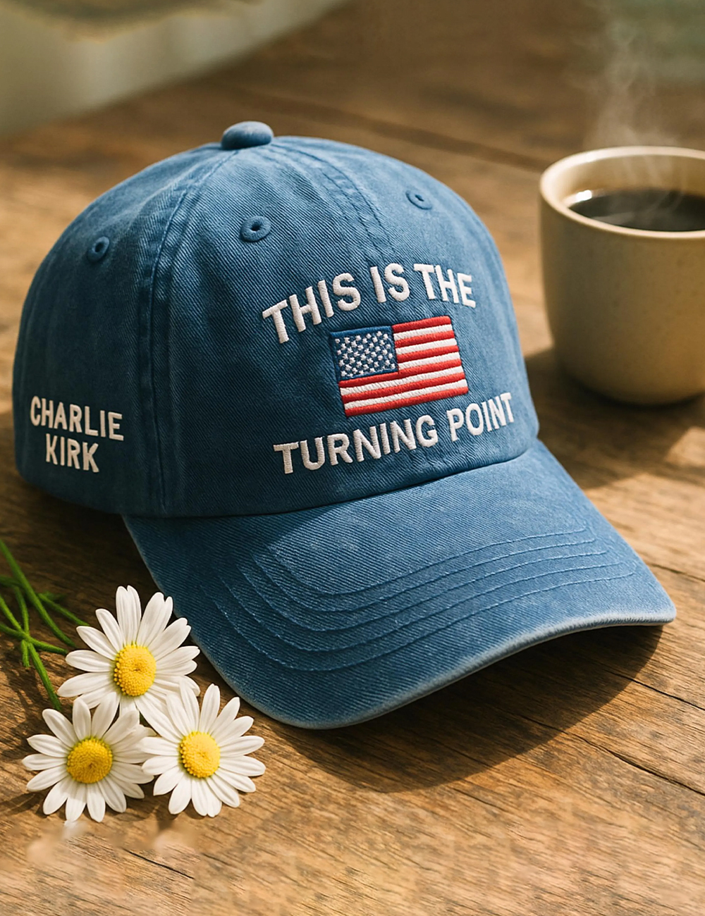 This Is The Turning Point Quote Embroidered Baseball Cap