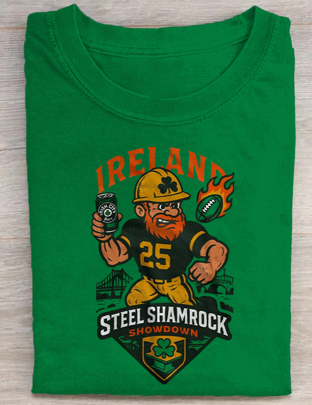 Steel Shamrock Showdown Pittsburgh Ireland Game T-Shirt