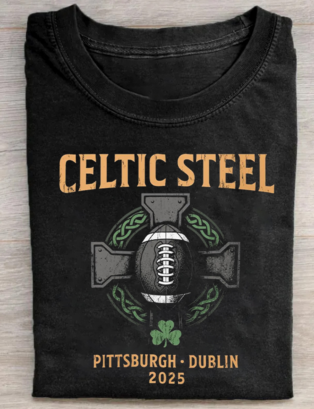 Celtic Steel Pittsburgh Dublin 2025 Football T-Shirt