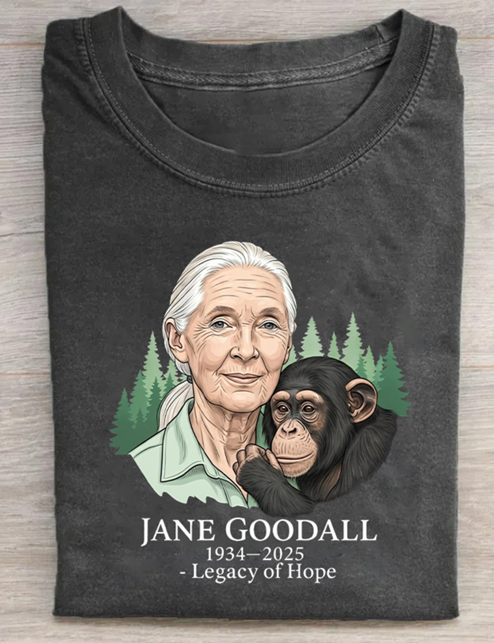 Jane Goodall Wildlife Conservation Legacy T-Shirt