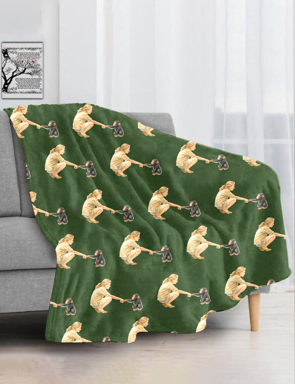 Jane Goodall Quote What You Do Makes A Difference Blanket