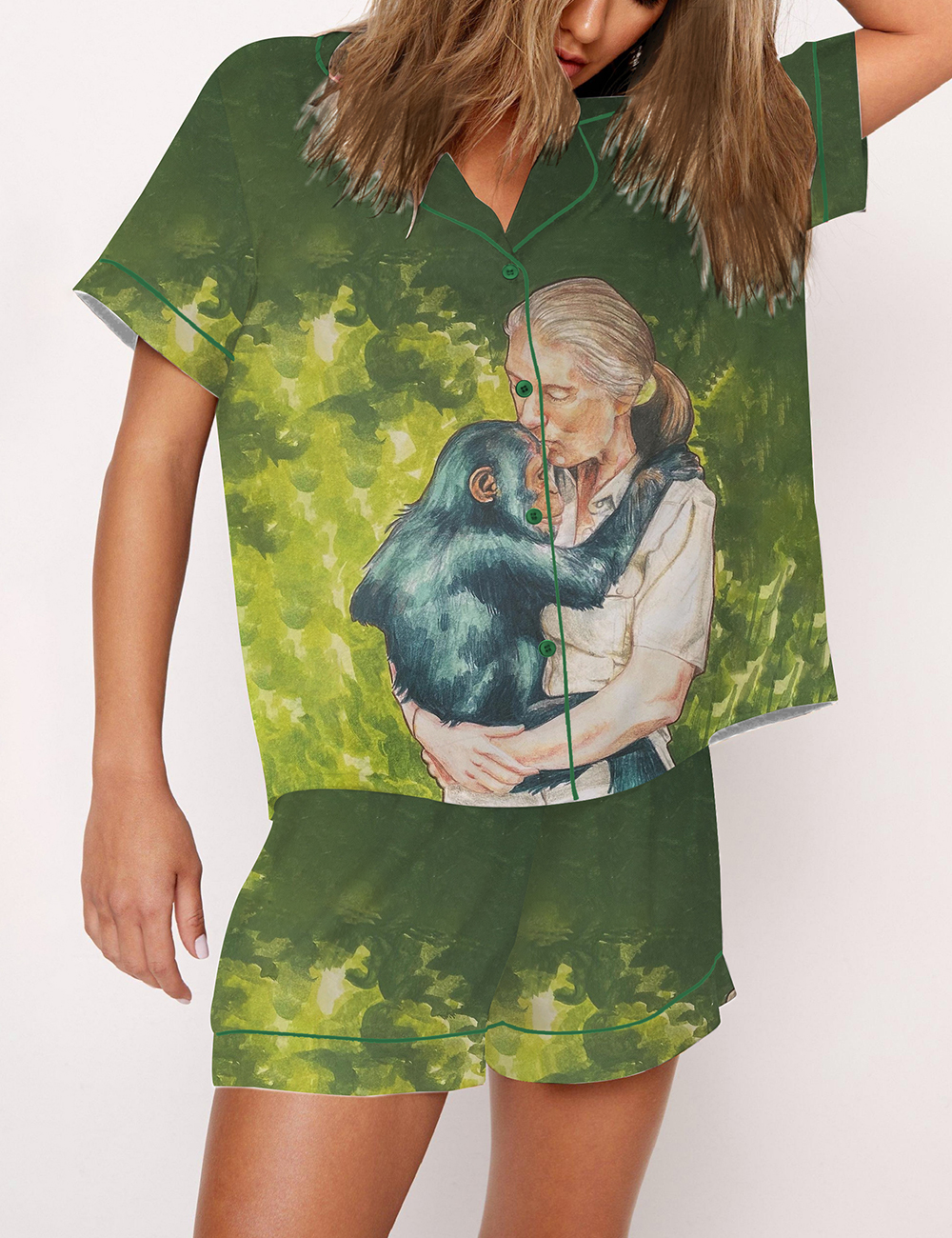 [Copy]Women's Thank You Jane Satin Pajama Set