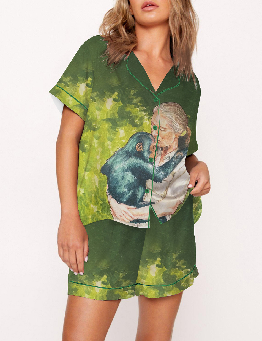 [Copy]Women's Thank You Jane Satin Pajama Set