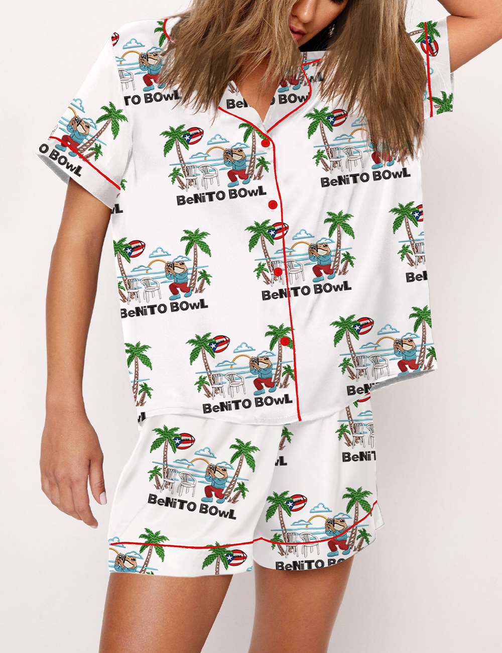 Women's Benito Bowl Football Pajama Set