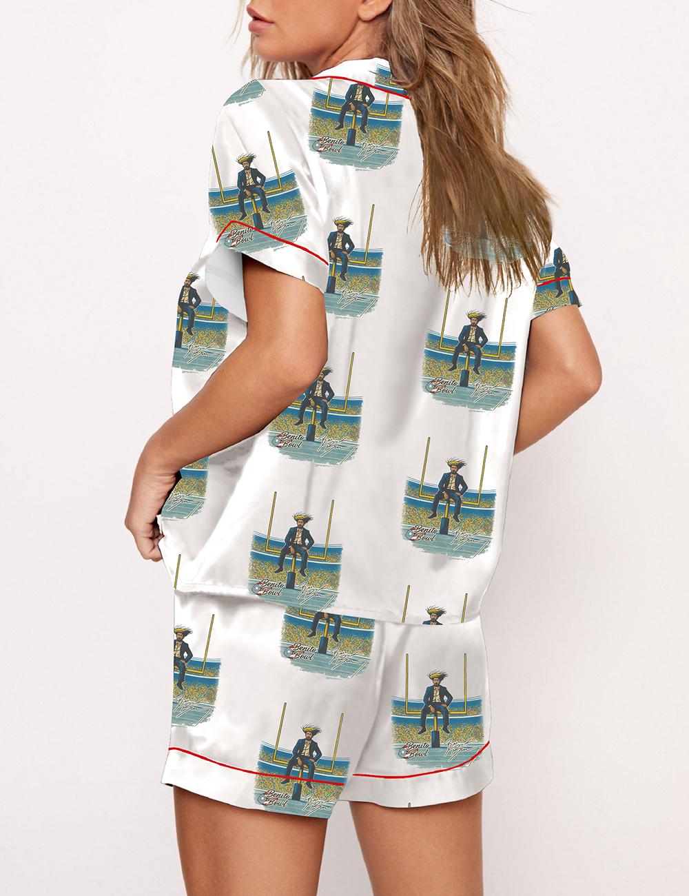 Women's Vintage Benito Bowl Football Pajama Set