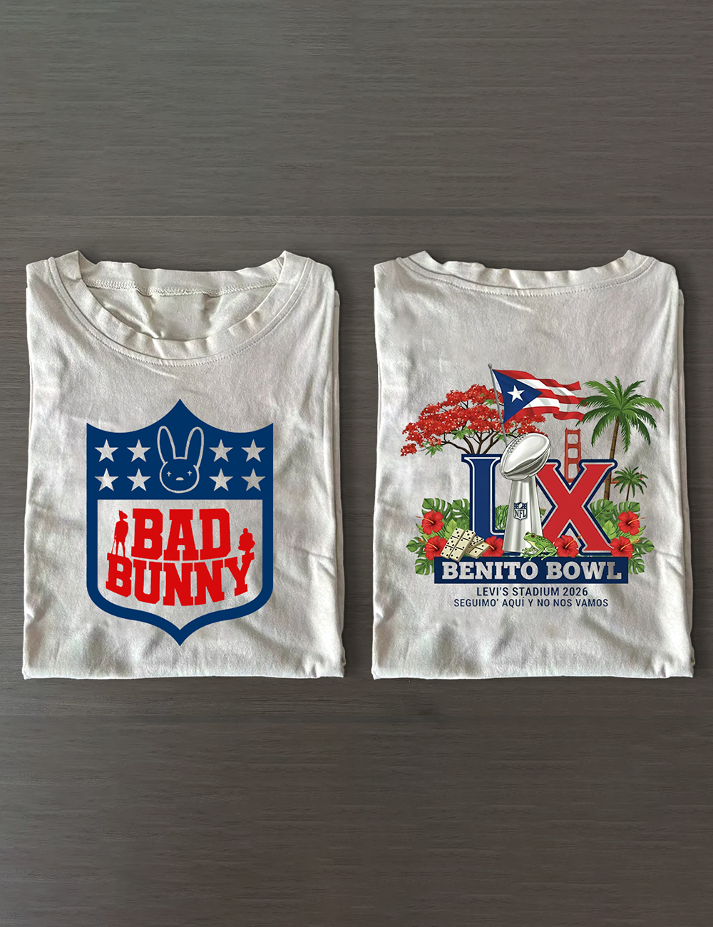 Benito Bowl Bad Bunny Football T-Shirt