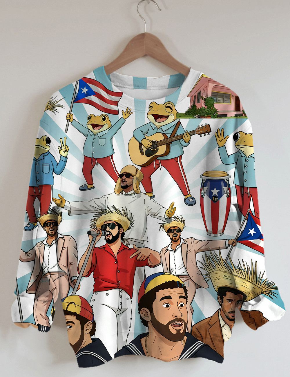 Here For The Benito Bowl Bad Bunny Sweatshirt