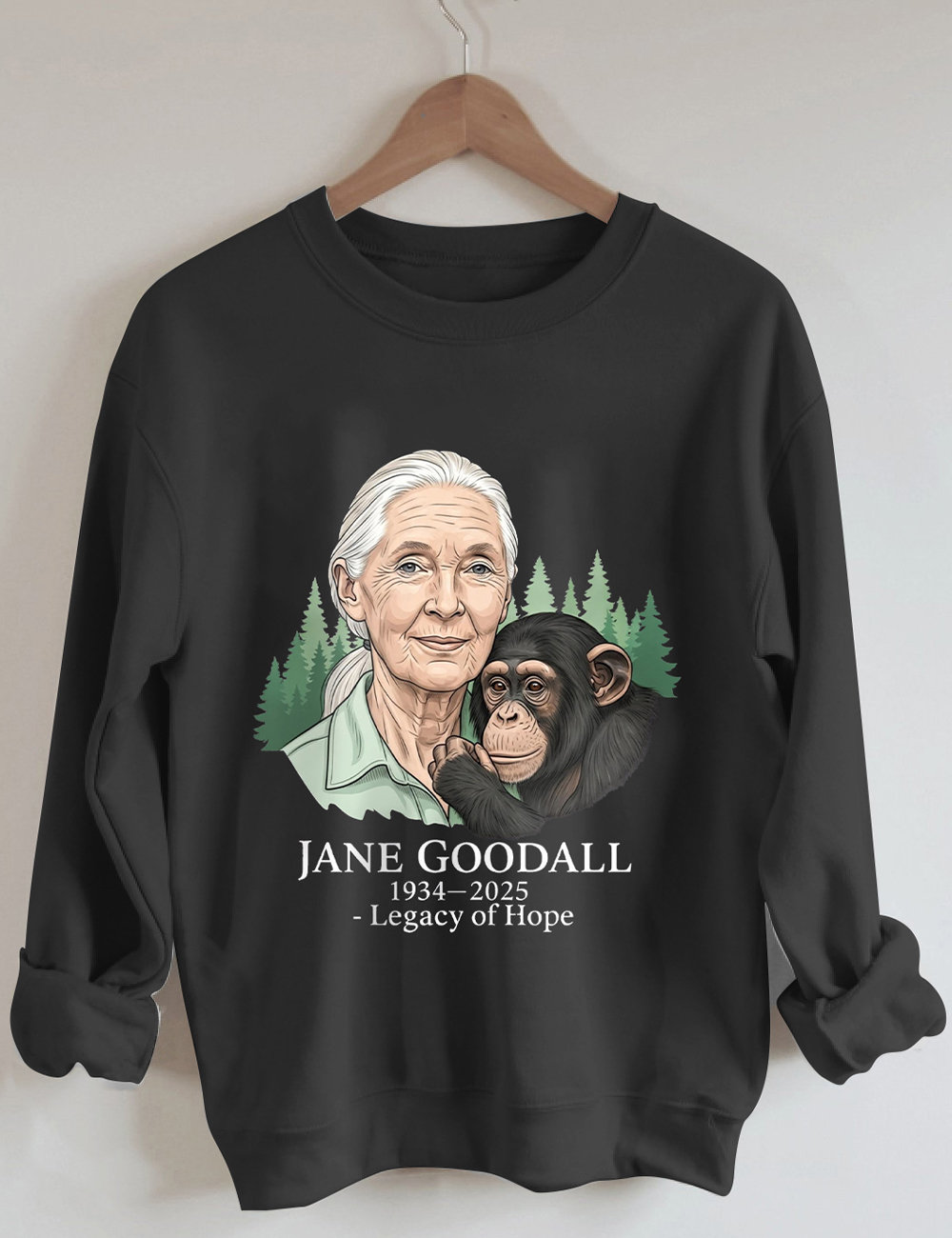Jane Goodall Wildlife Conservation Legacy Sweatshirt
