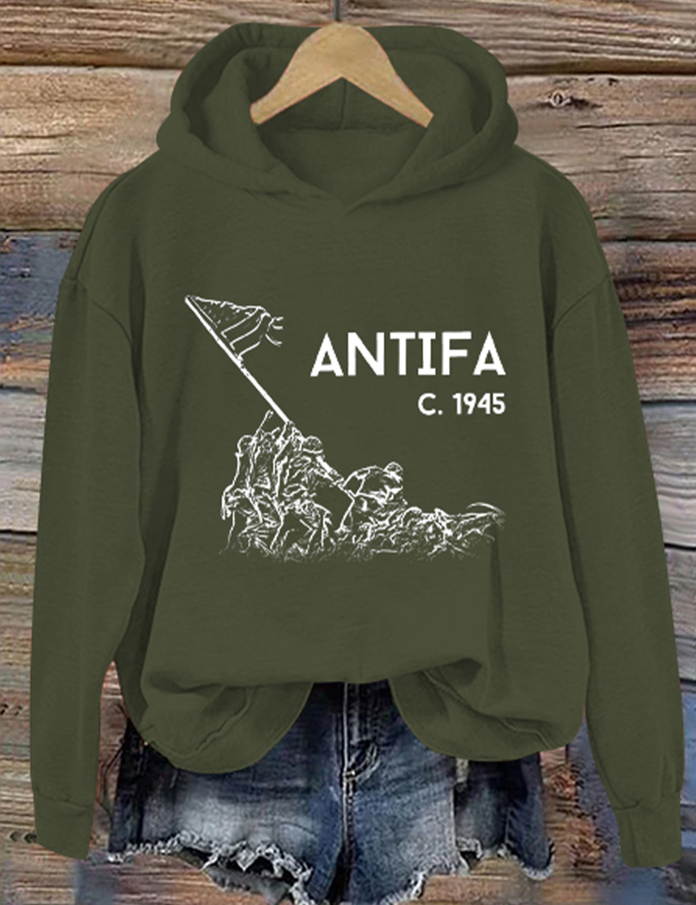 ANTIFA C. 1945 Patriotic Hoodie