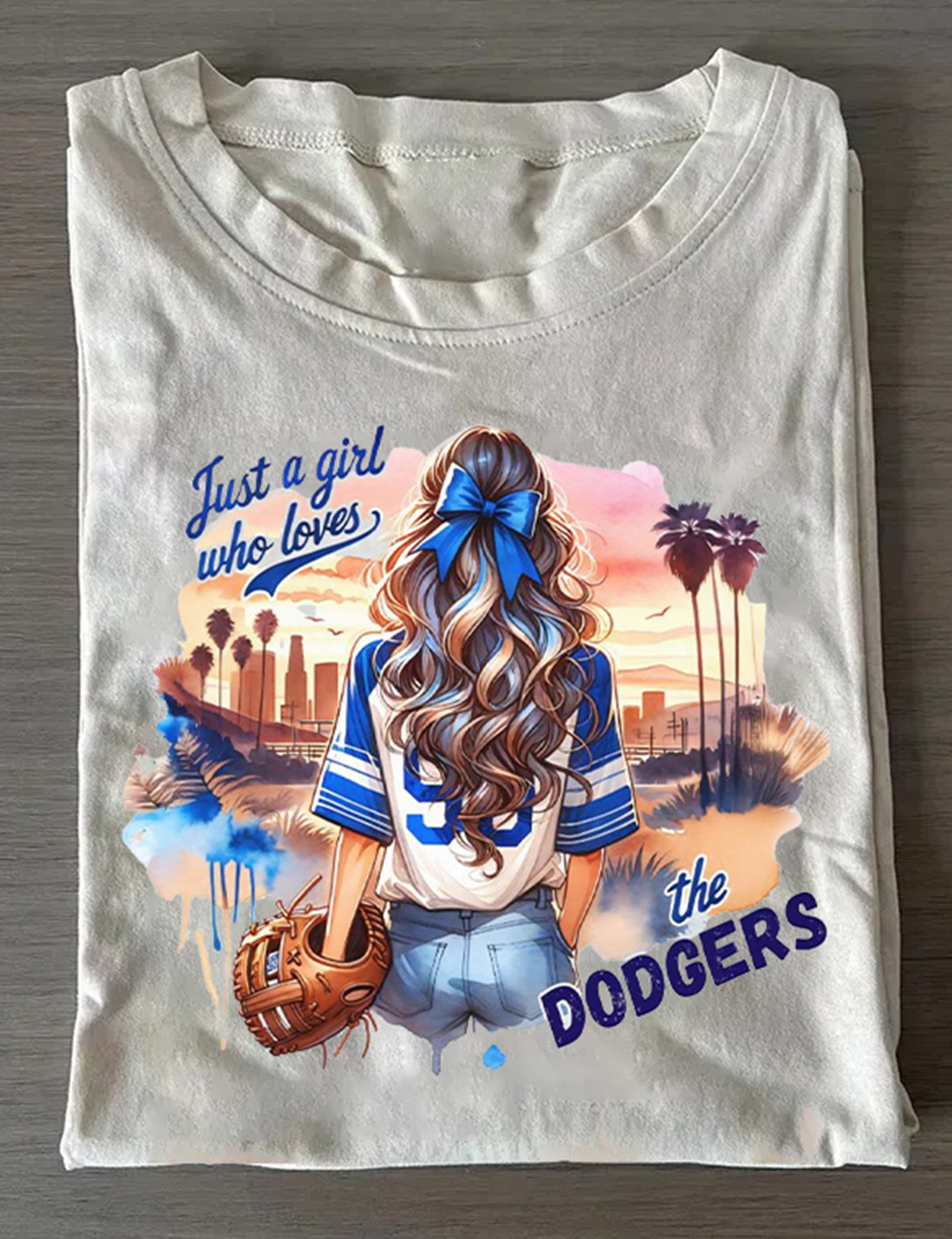 Just A Girl Who Loves Los Angeles Dodgers T-Shirt