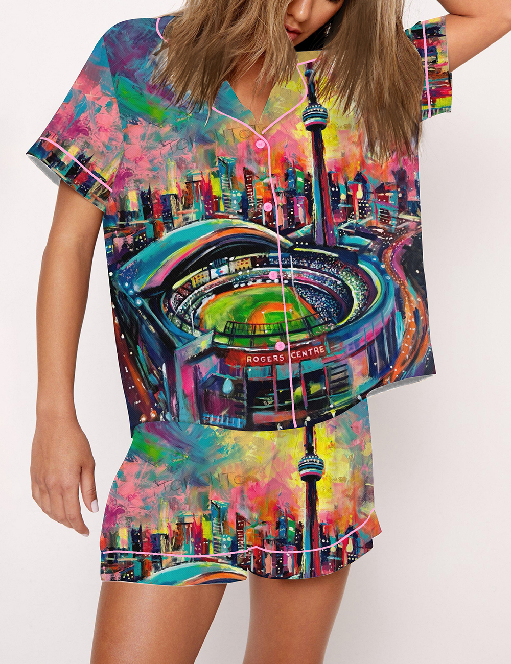 Women's Blue Jays Baseball Go Jays Go Pajama Set