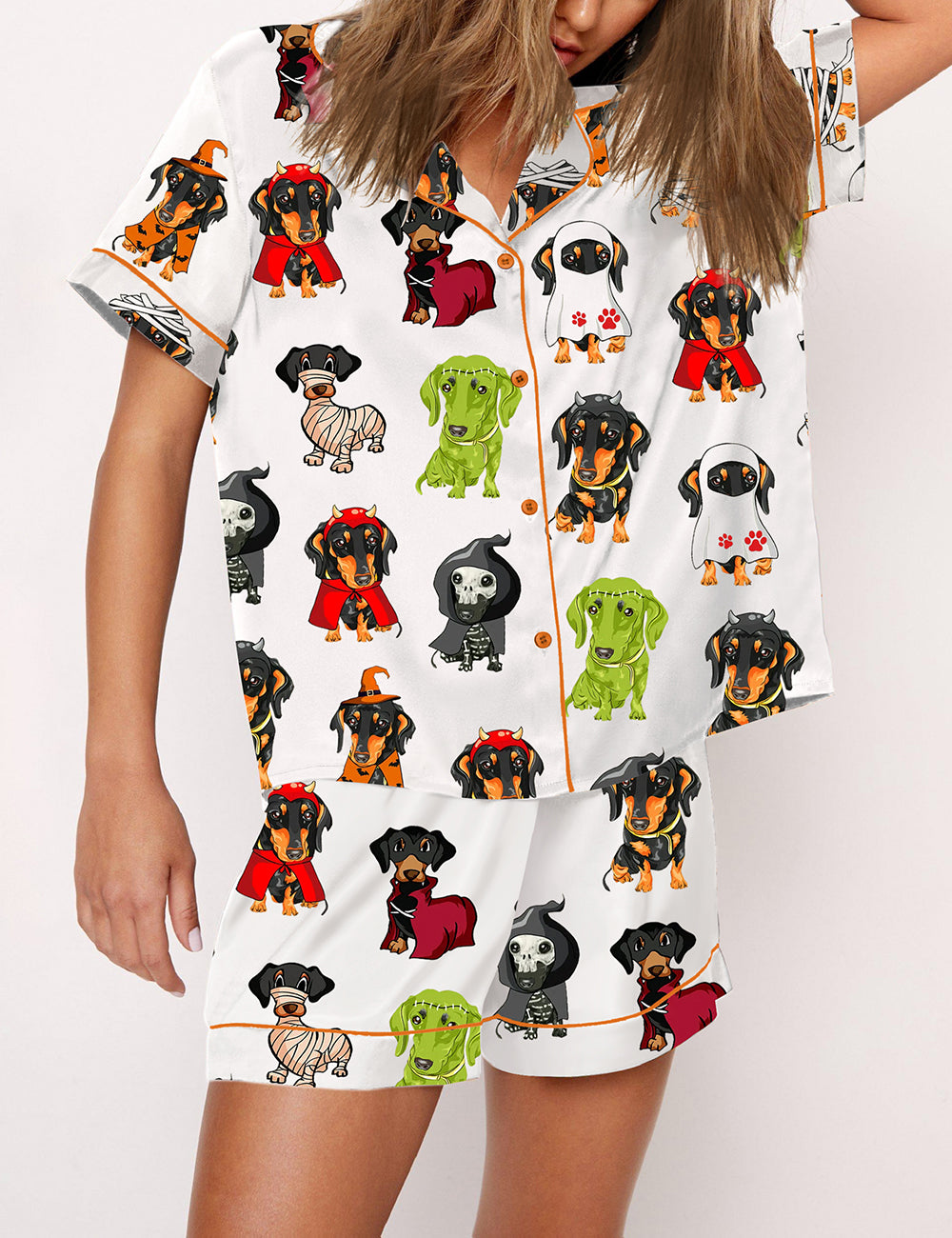 Women's Cute Dog Print Pajama Set