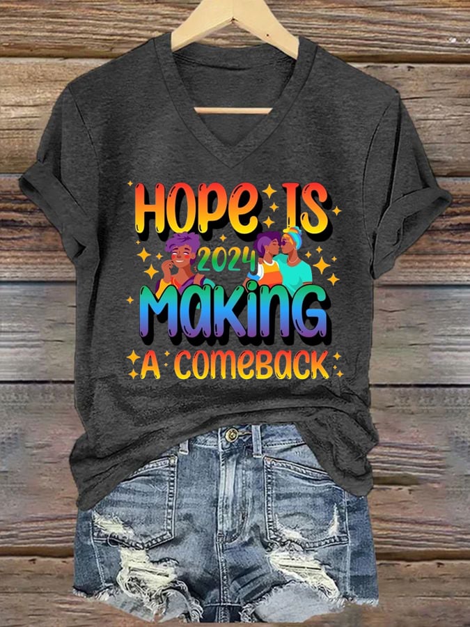 Women's Hope Is Making A Comeback  T-shirt