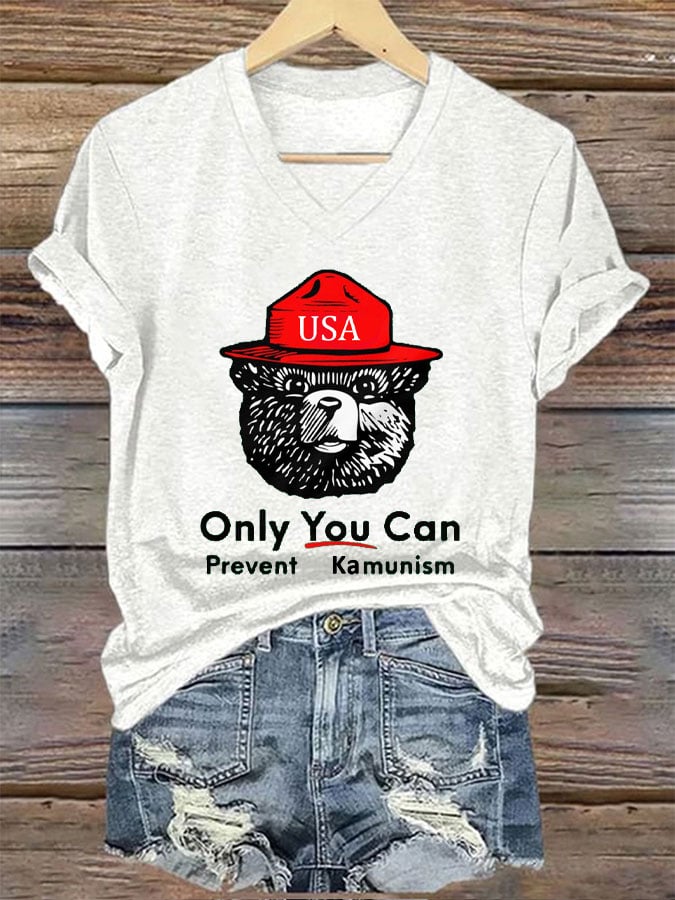 Women's Only You Can Prevent Kamunism Print T-Shirt