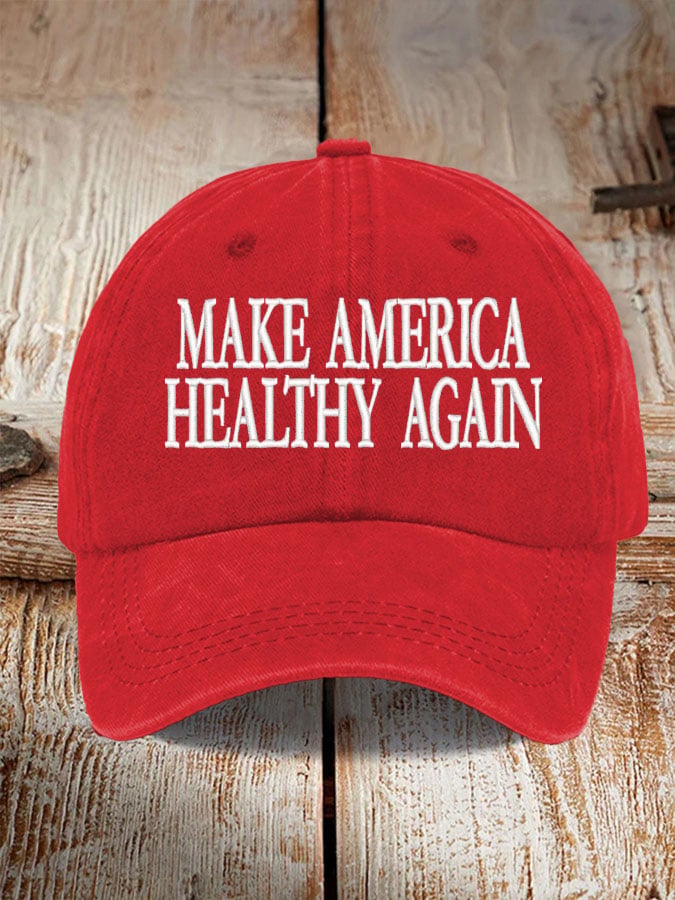 Unisex Make America Healthy Again Print Baseball Cap