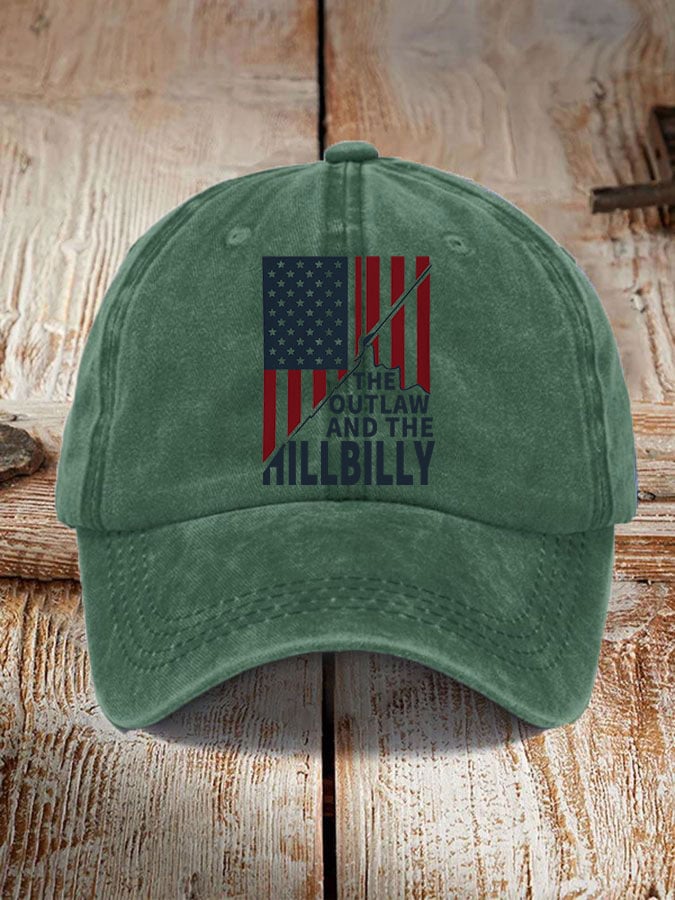 The Outlaw and The Hillbilly print hat
