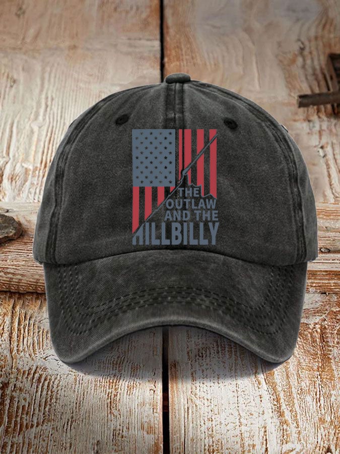 The Outlaw and The Hillbilly print hat