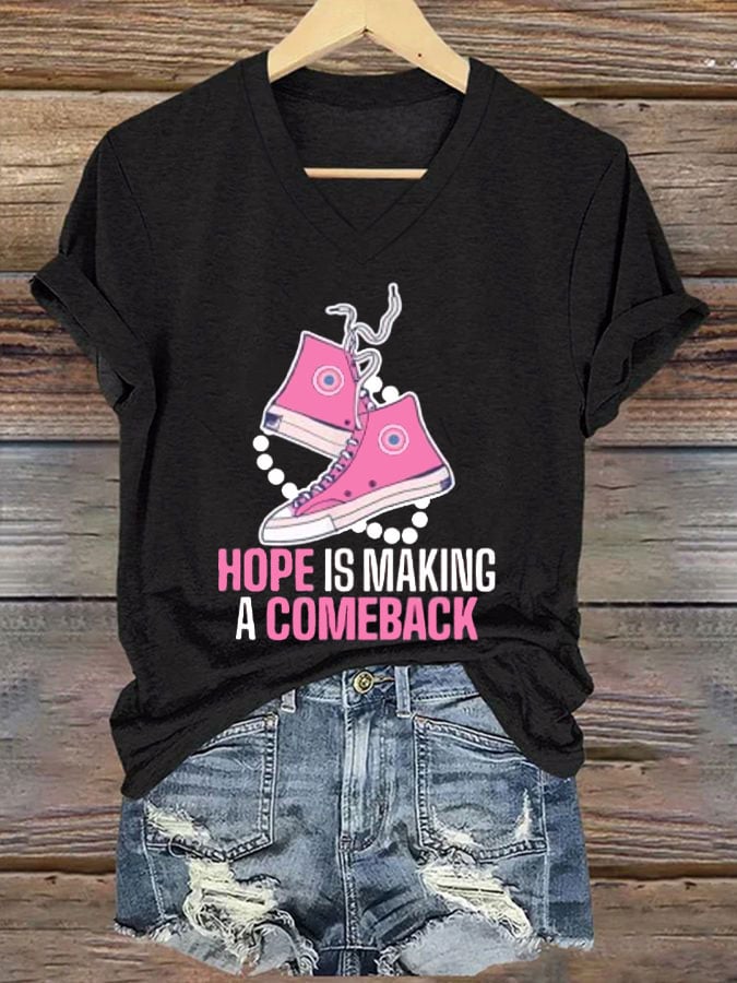 Women's Hope Is Making A Comeback Print Casual T-Shirt