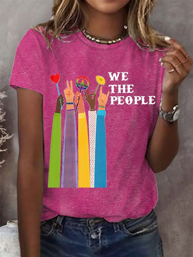 Women'S We The People Peace Printed T-Shirt