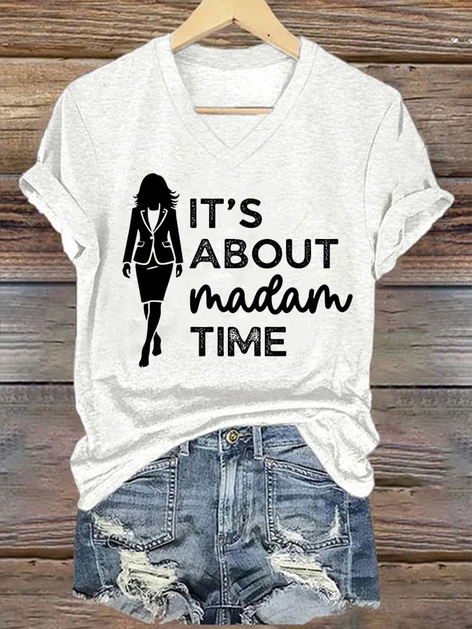Women's It's About Madam Time Print T-Shirt