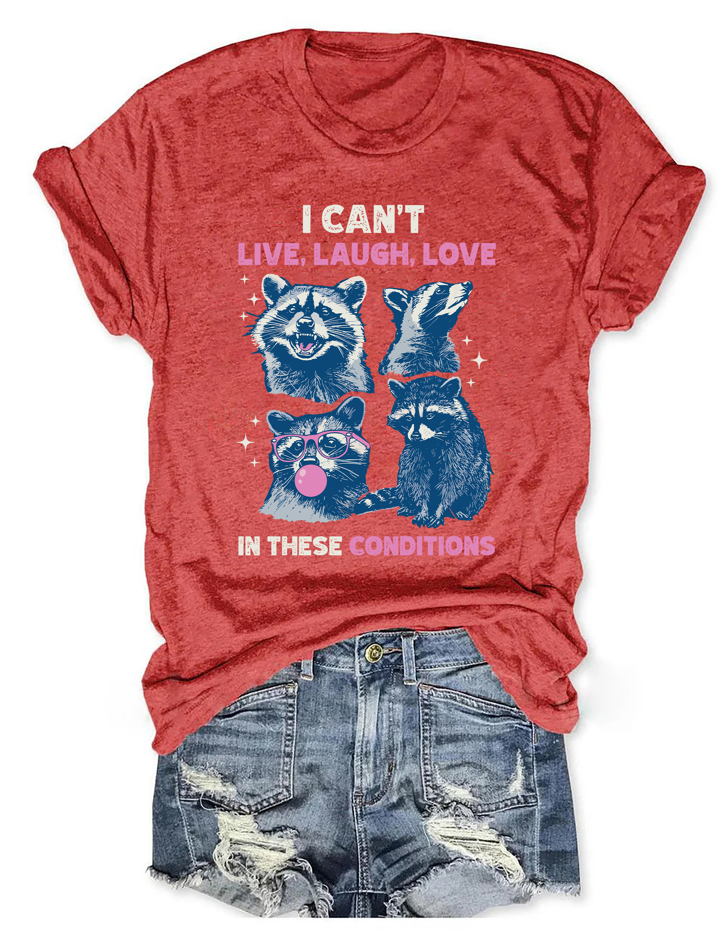 I Can't Live Laugh Love In These Conditions T-shirt