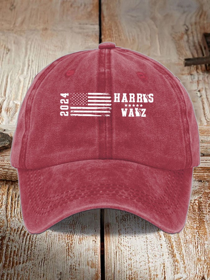 Unisex Harris Walz Print Print Baseball Cap