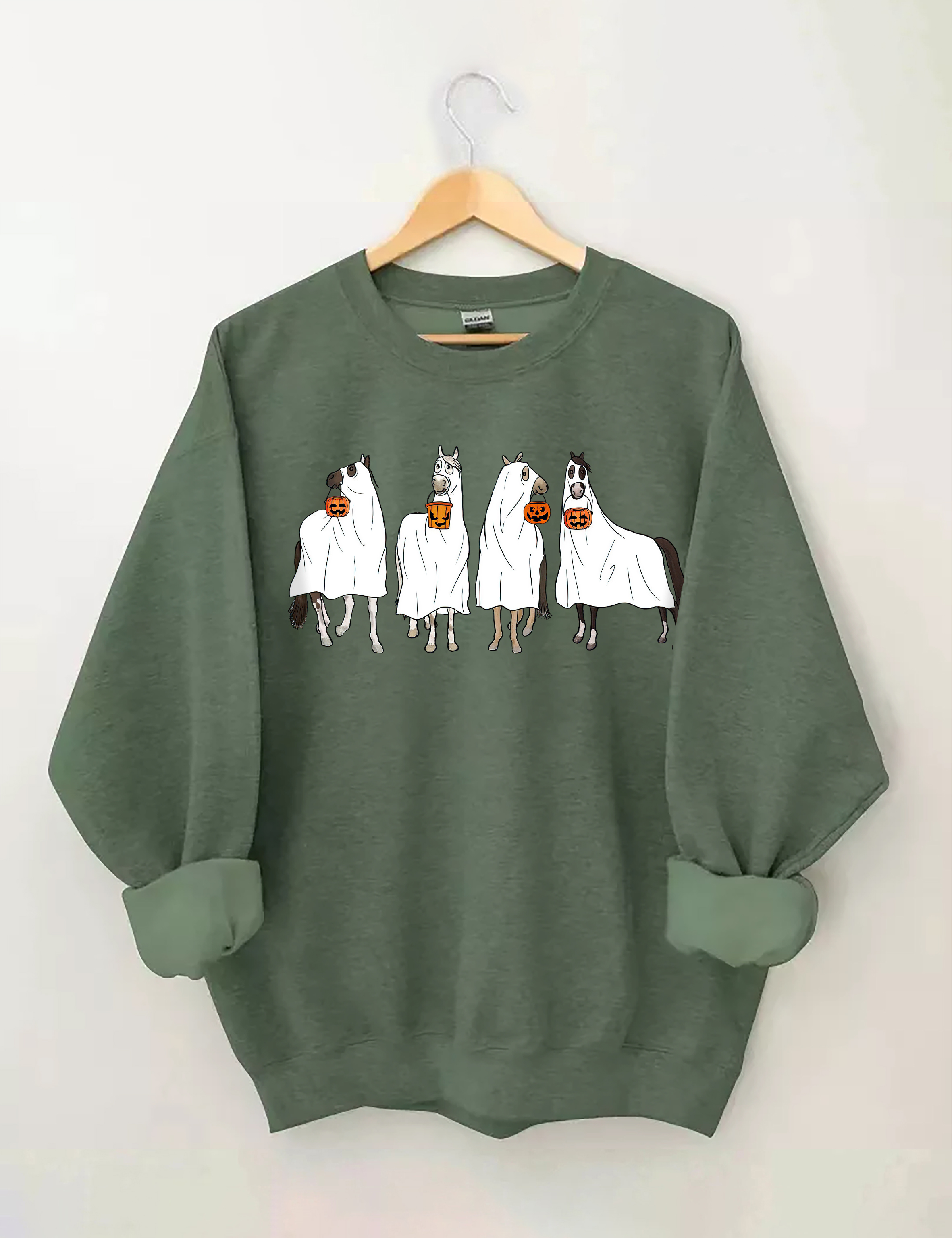 Halloween Horse Ghost Sweatshirt