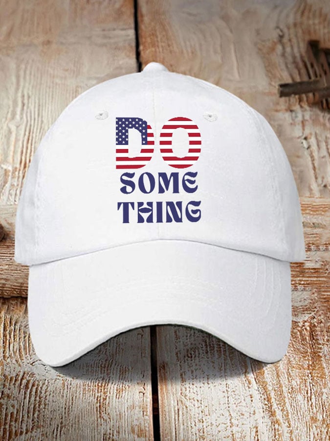 Retro Do Something Printed Baseball Cap