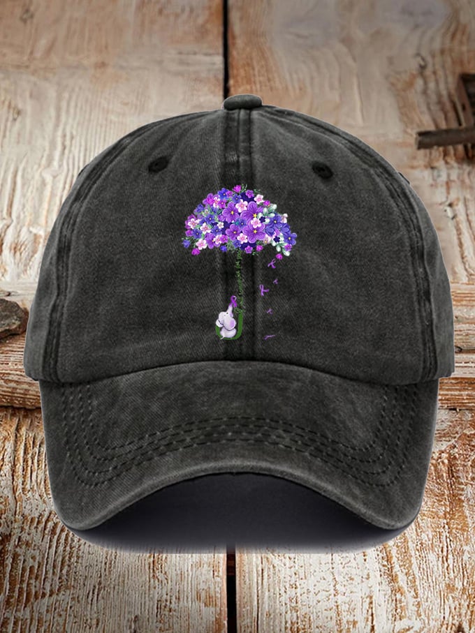 Unisex I Will Remember For You Dementia Alzheimer's Disease Awareness Print Cap