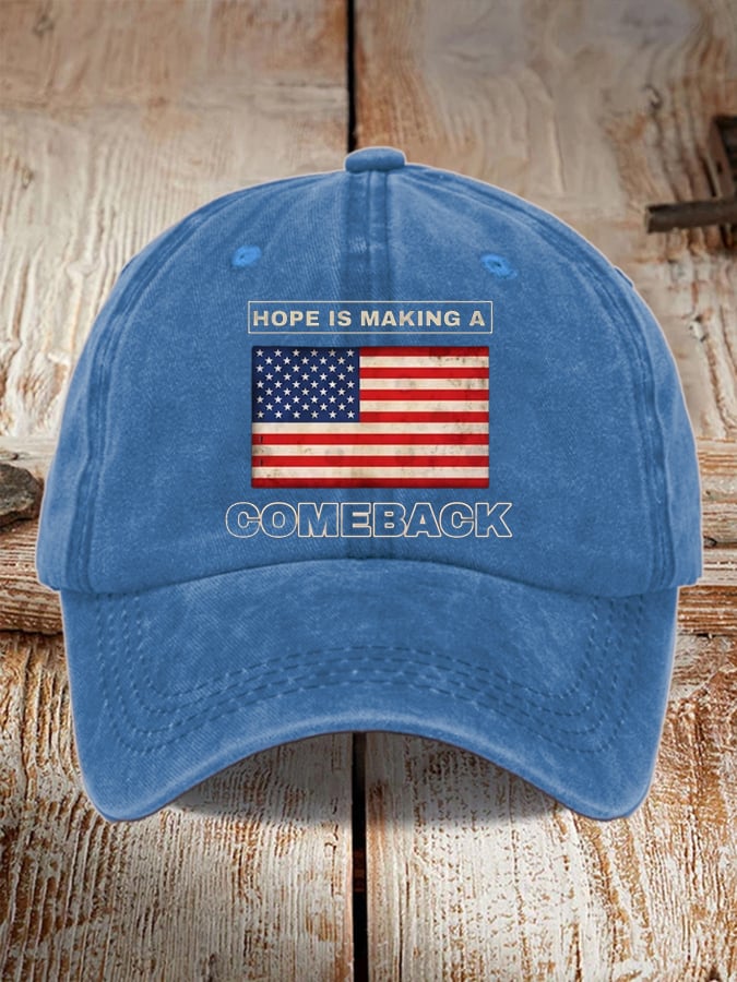 Unisex Flag Hope Is Making A Comeback Print hat
