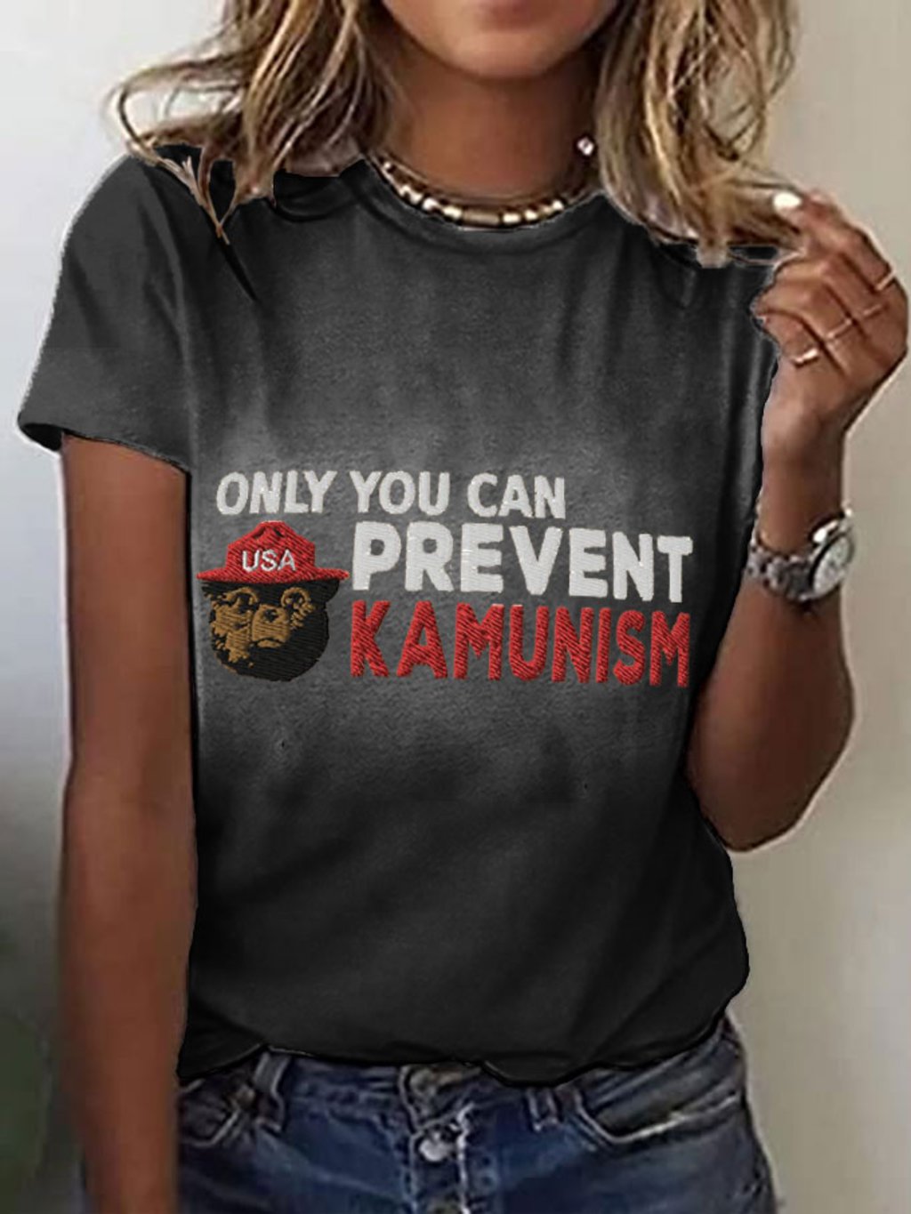 Women's Only You Can Prevent Kamunism Print T-Shirt