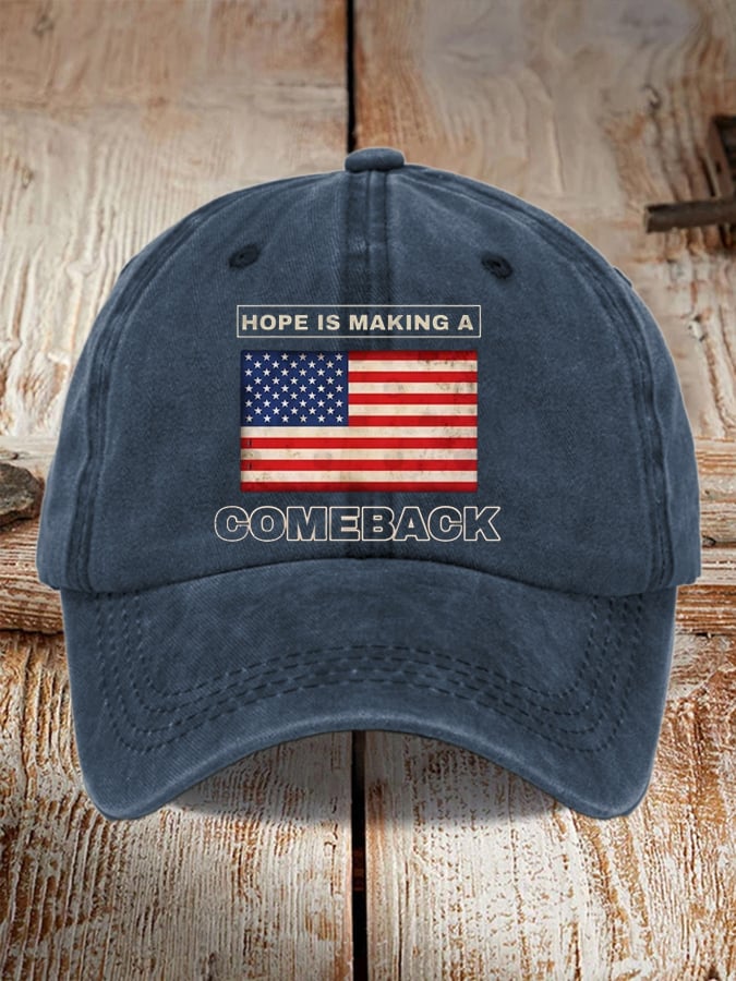 Unisex Flag Hope Is Making A Comeback Print hat