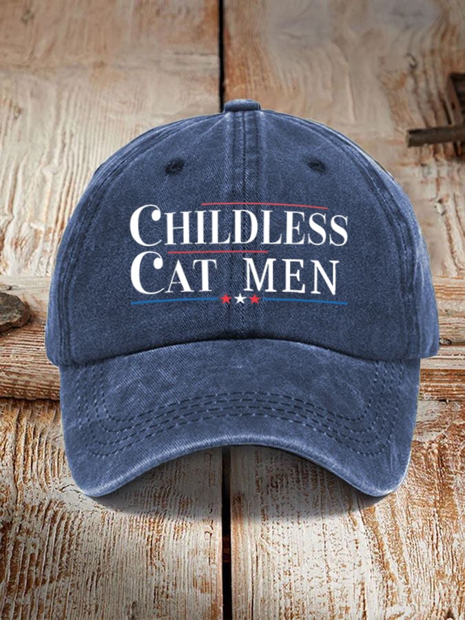 Unisex Childless Cat Men Printed Hat