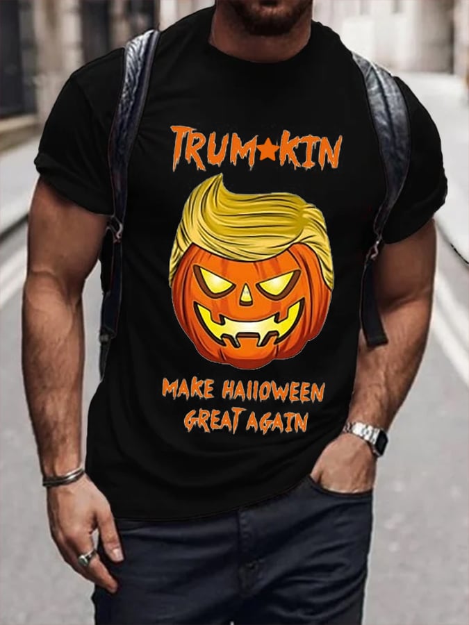 Men's 45-47 printed casual T-shirt