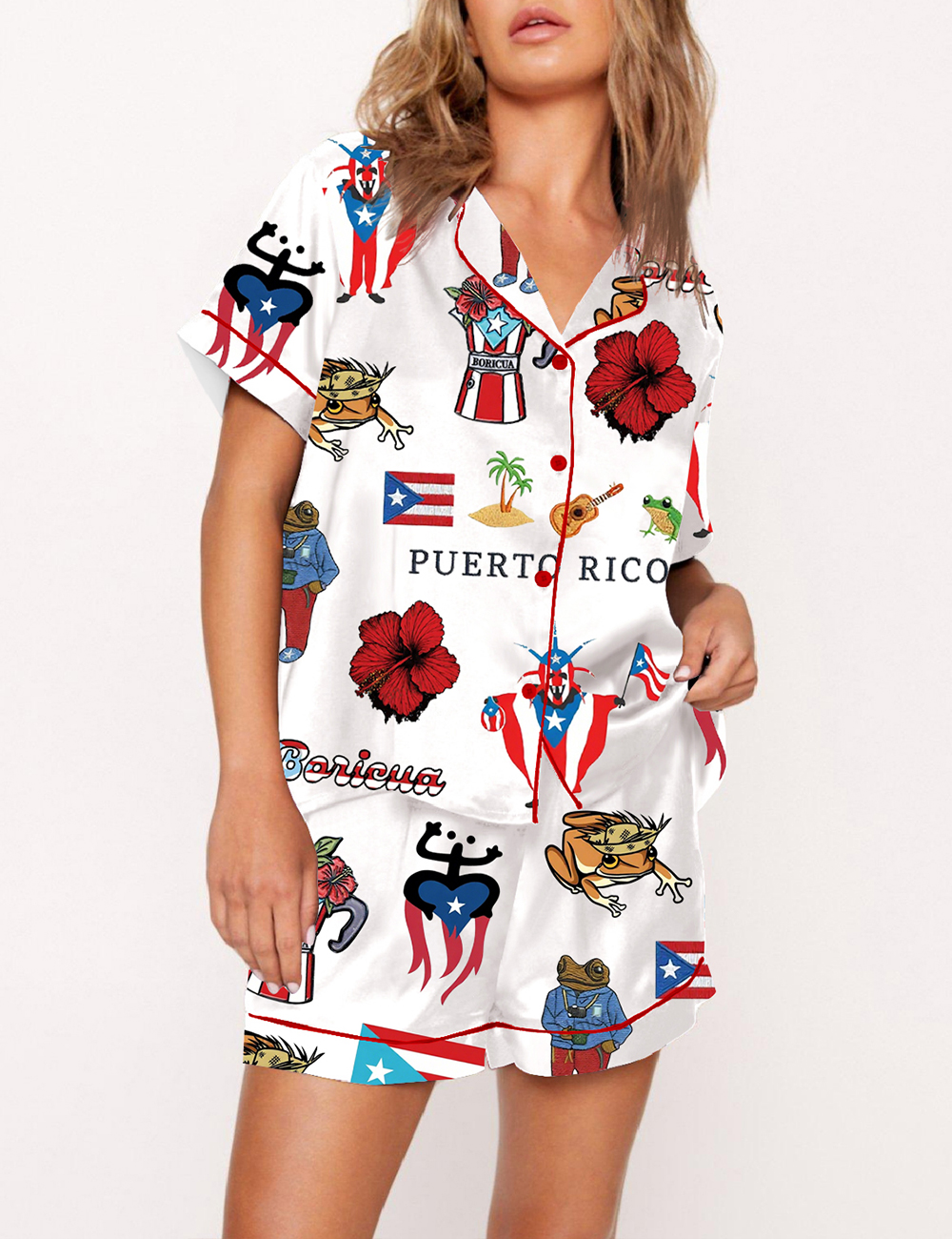 Women’s Puerto Rico Boricua Latina Pajama Set
