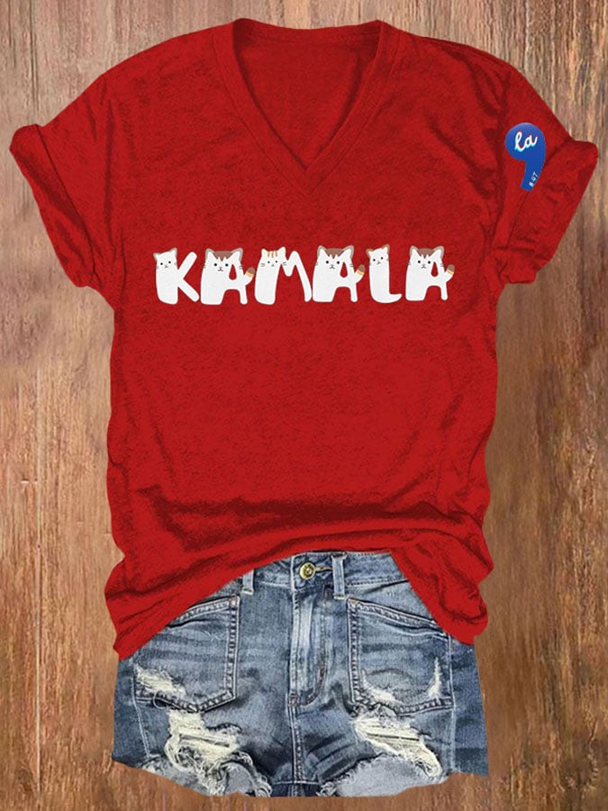 💙VOTE BLUE💙Women'S Retro La Print T-Shirt