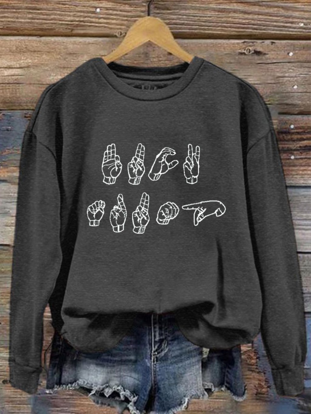 Women's Anti-Orange Printed Sweatshirt