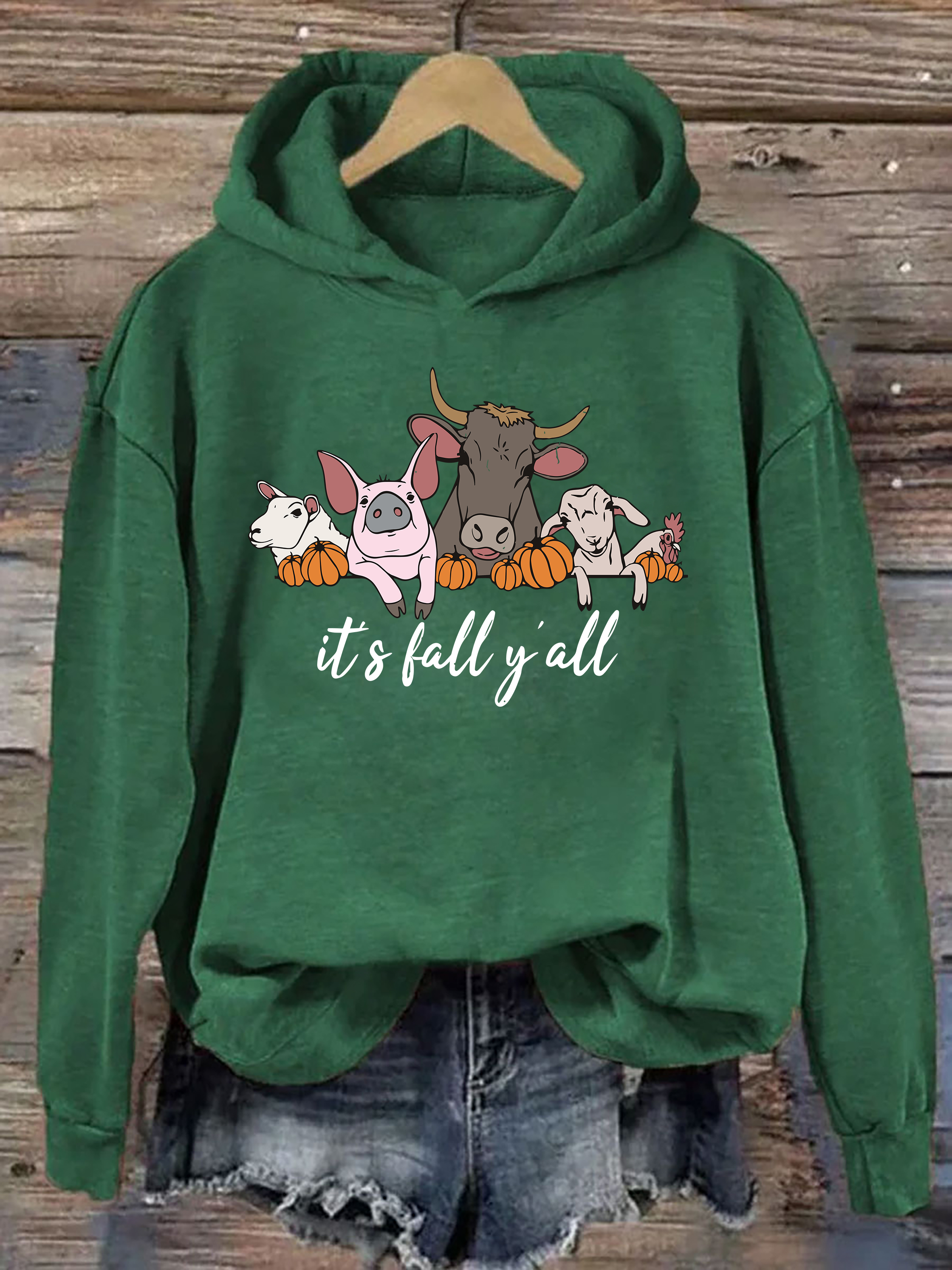 Farm Animals It's Fall Y'all Hoodie